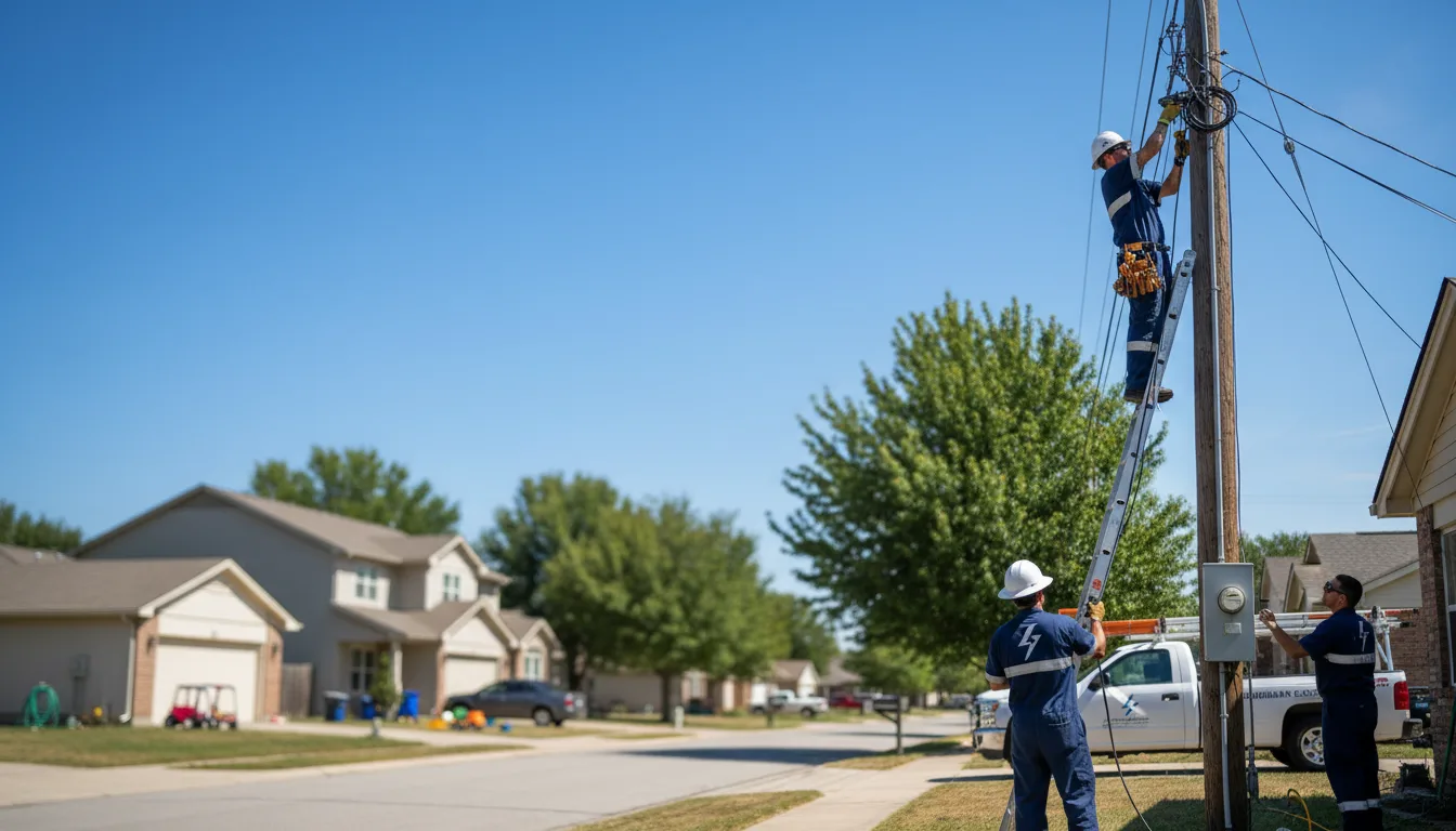 Residential electrician providing installation services in Albion, ME